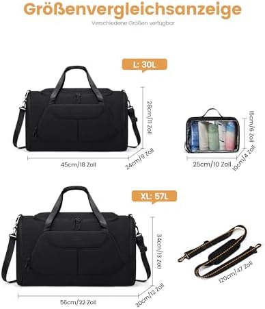 LOVEVOOK moteriškas sportinis maišas su skyriais