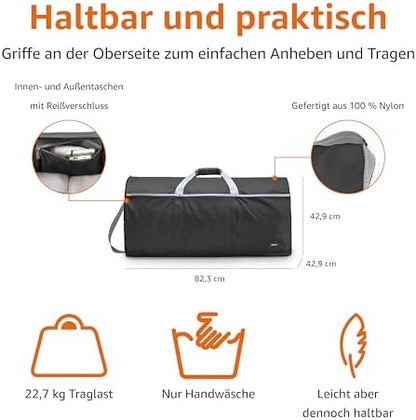 Juodas didelis kelioninis maišas Amazon Basics