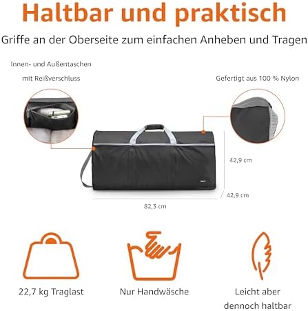 Juodas didelis kelioninis maišas Amazon Basics
