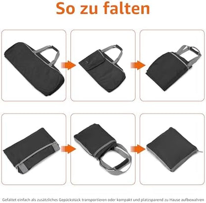Juodas didelis kelioninis maišas Amazon Basics