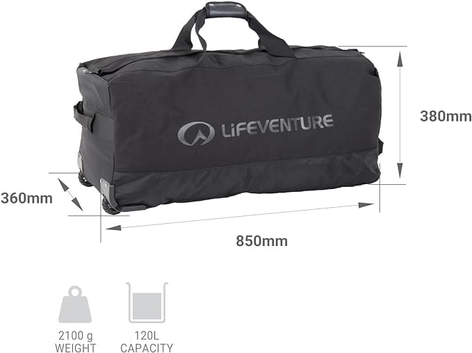 Lifeventure ekspedicinis maišas su ratukais 120L